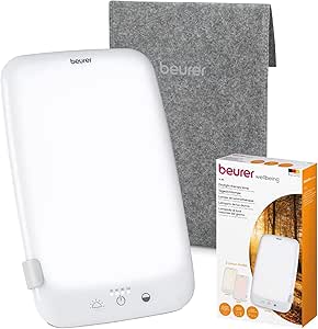 Beurer TL 35 daylight therapy lamp, with 3 colour temperatures for a regulated day-night rhythm, 10,000 Lux, medical device, with dimmer